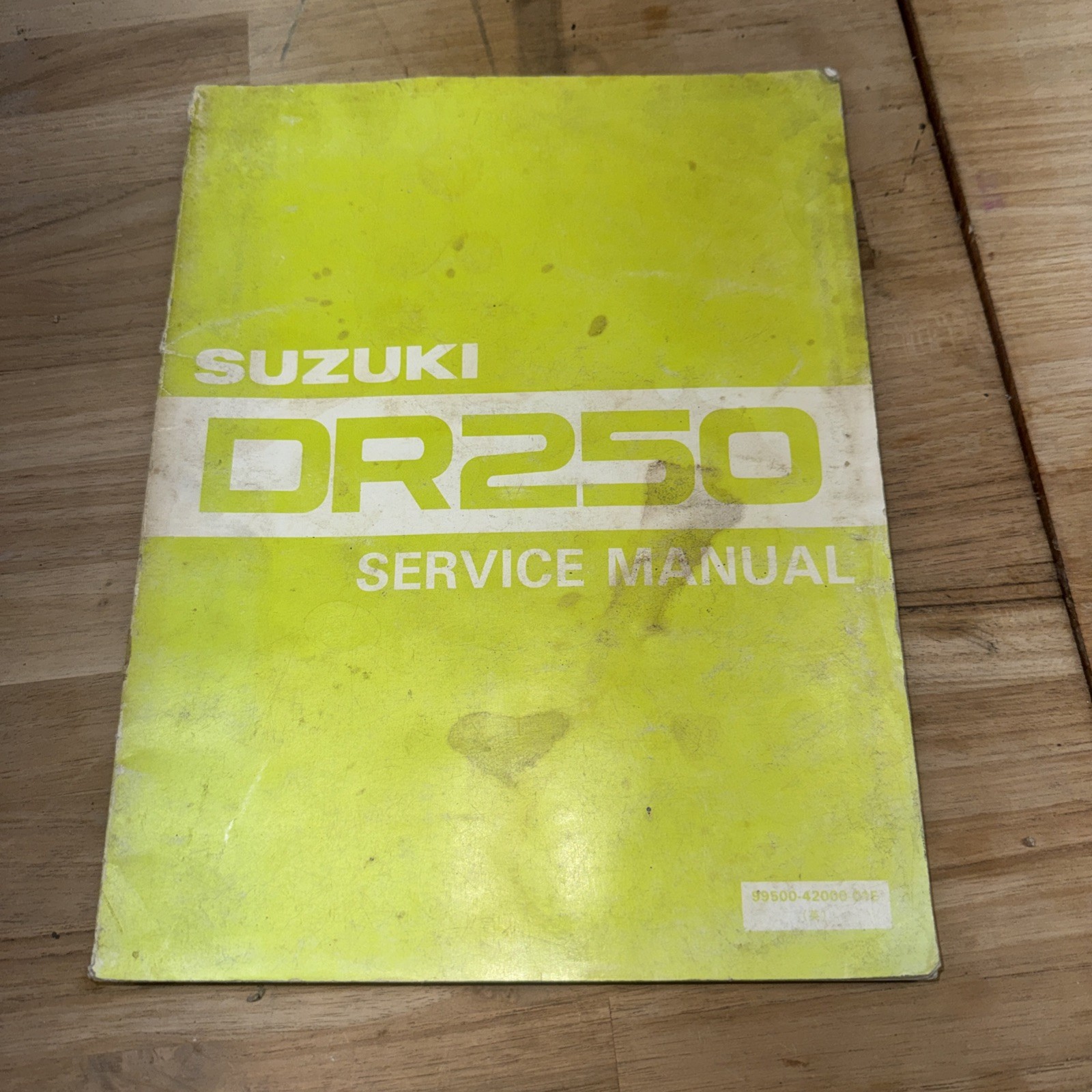 1982 SUZUKI DR250 OEM Service Manual PN 99500-42000-01E Book