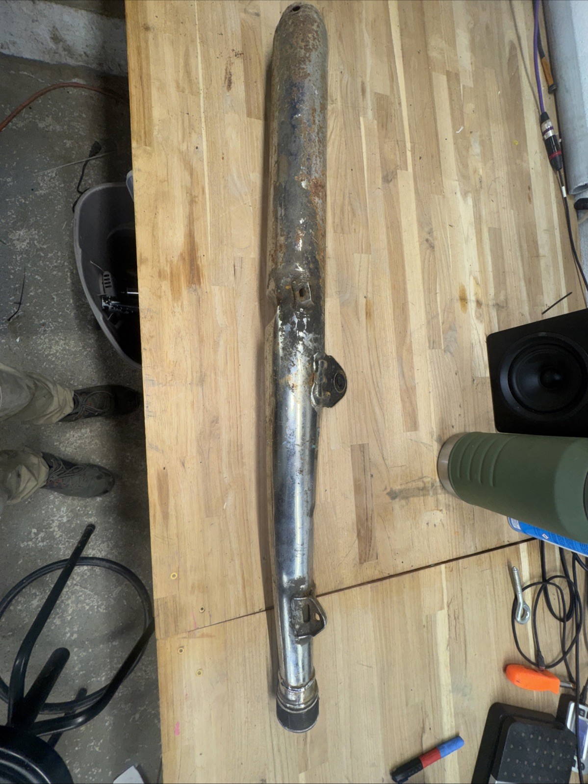 Vintage Yamaha RD400 Exhaust Pipe OEM 2-Stroke Unknown Year