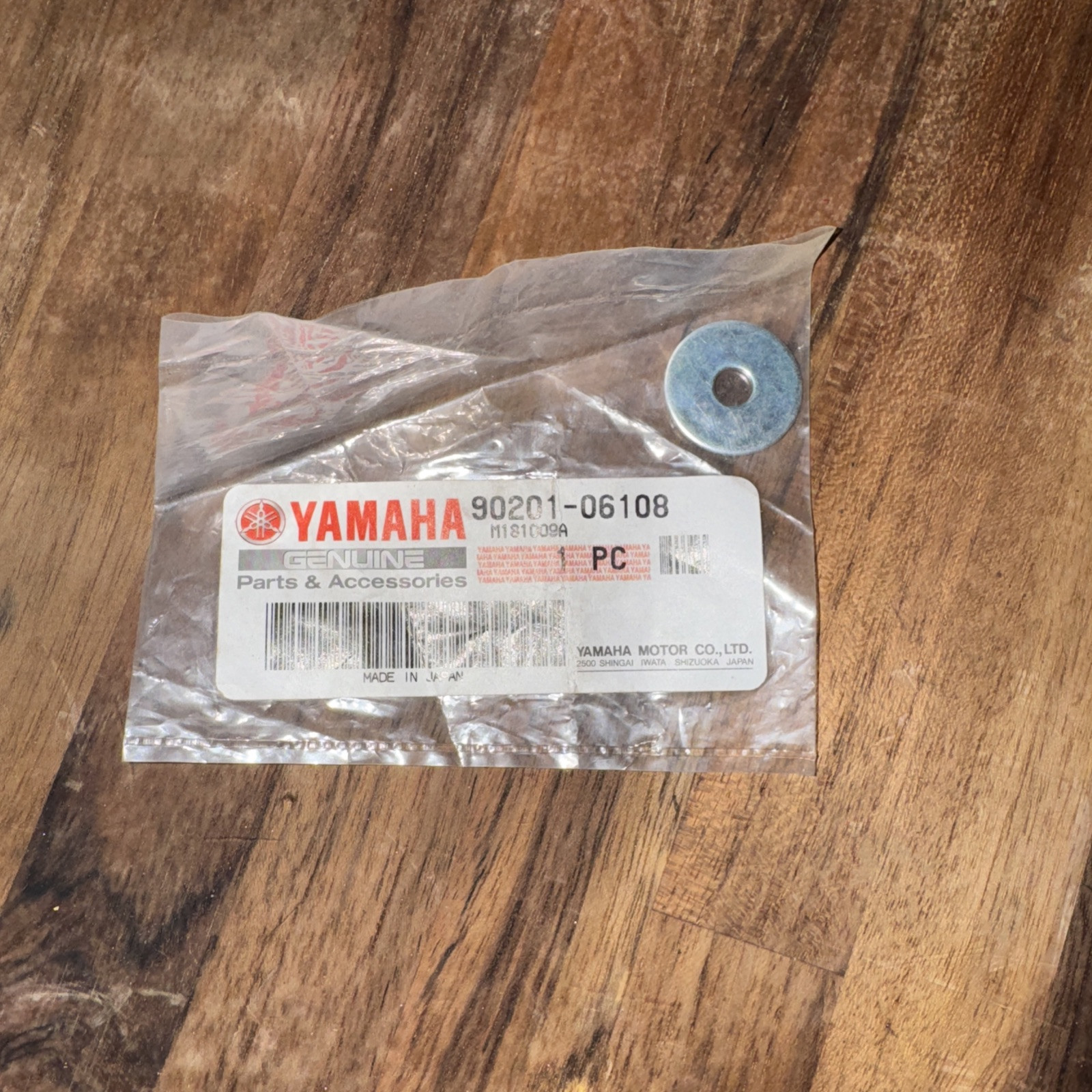 New OEM Yamaha 90201-06108-00 Plate Washer NOS
