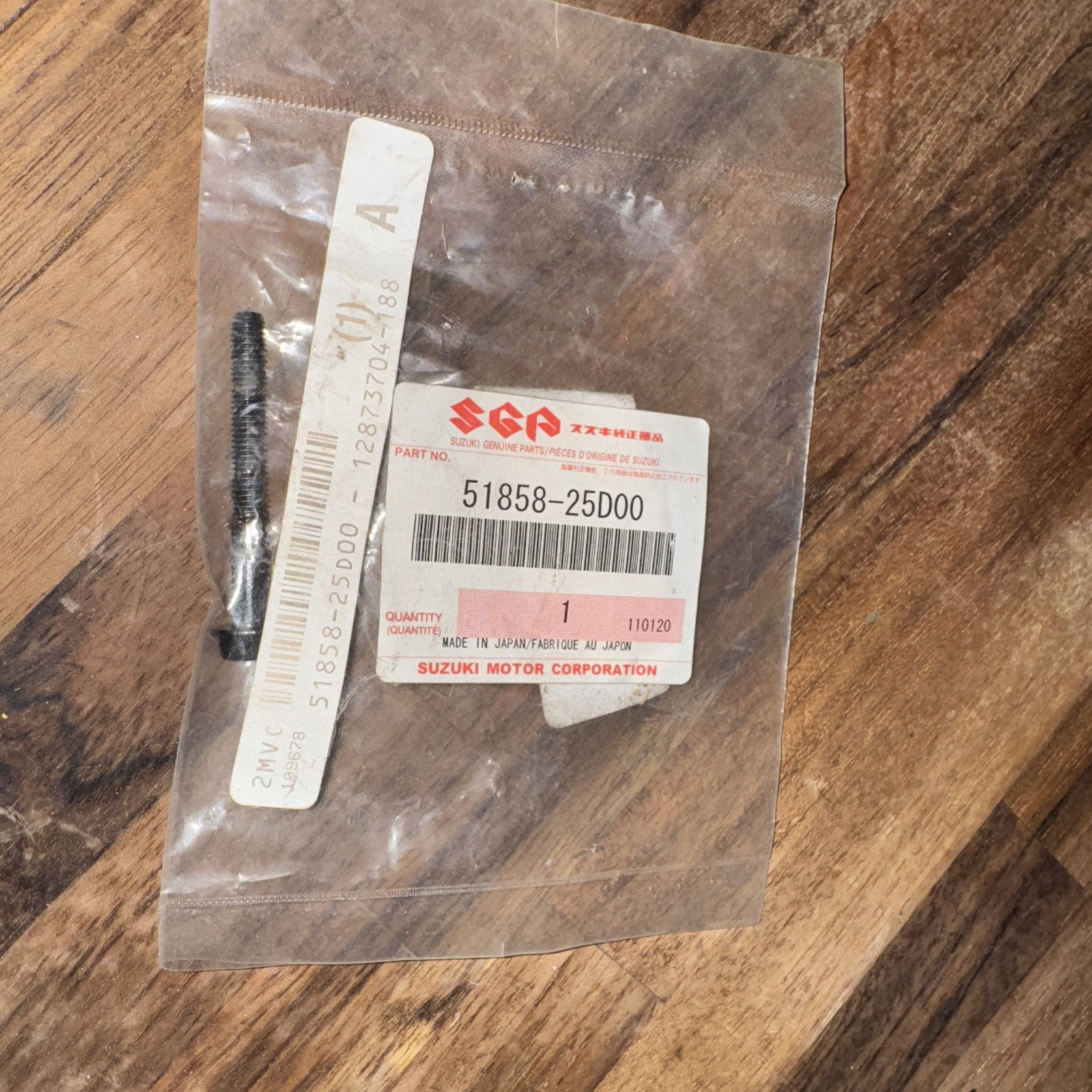 Suzuki Head Light Adjuster Bolt GSF1200 SV650 TU250 OEM NOS 51858-25D00