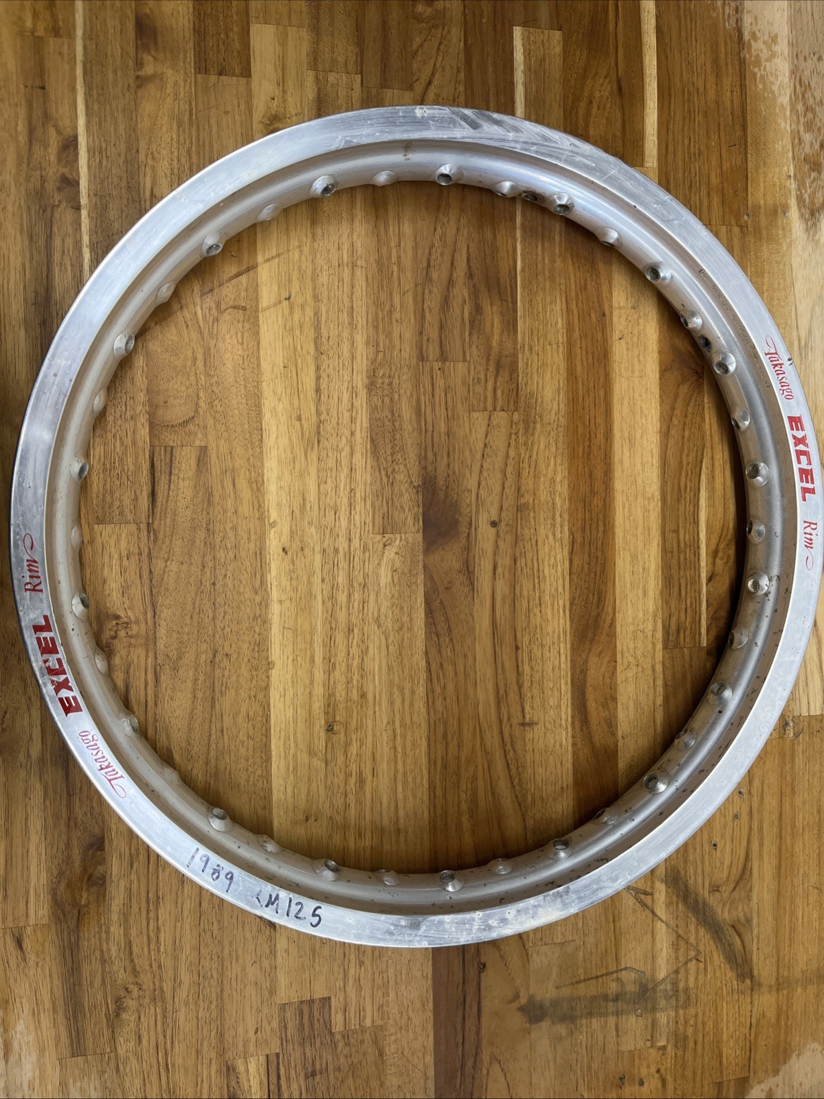Takasago Excel Aluminum Motorcycle Rim Vintage Used As-Is See Photos 1989 Rm125