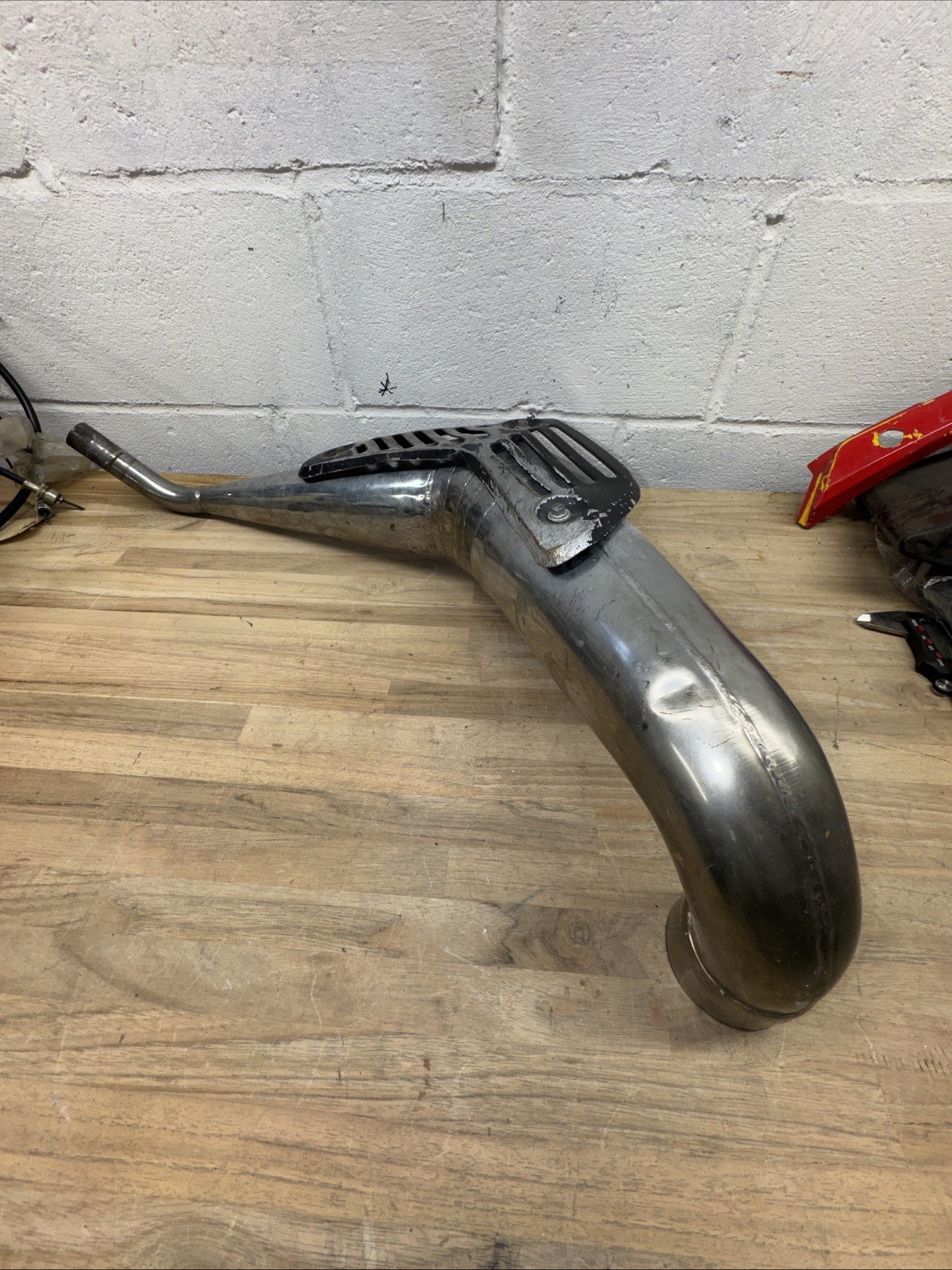 Vintage 2 Stroke Motorcycle / ATV Expansion Chamber Exhaust Pipe Unknown Fitment