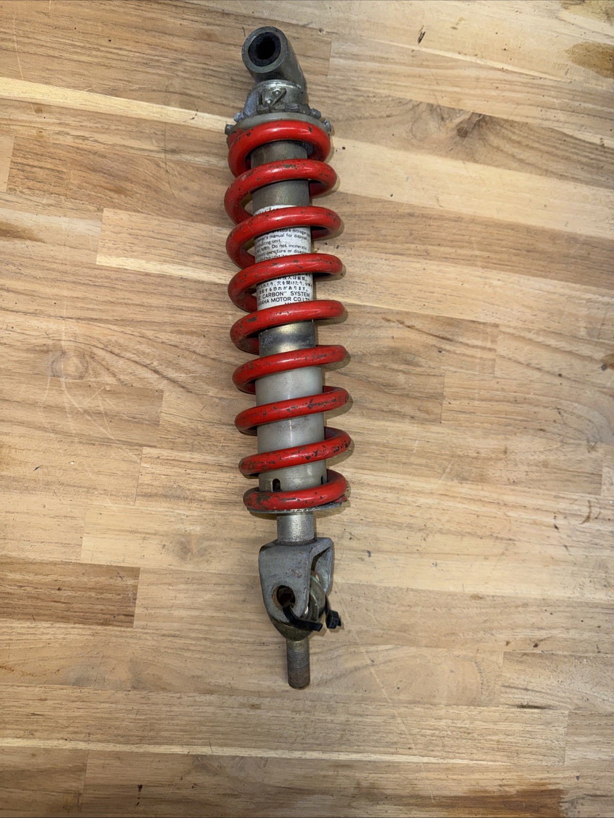 Vintage Yamaha Monocross Rear Shock Red Spring OEM Off Road Dirt Bike