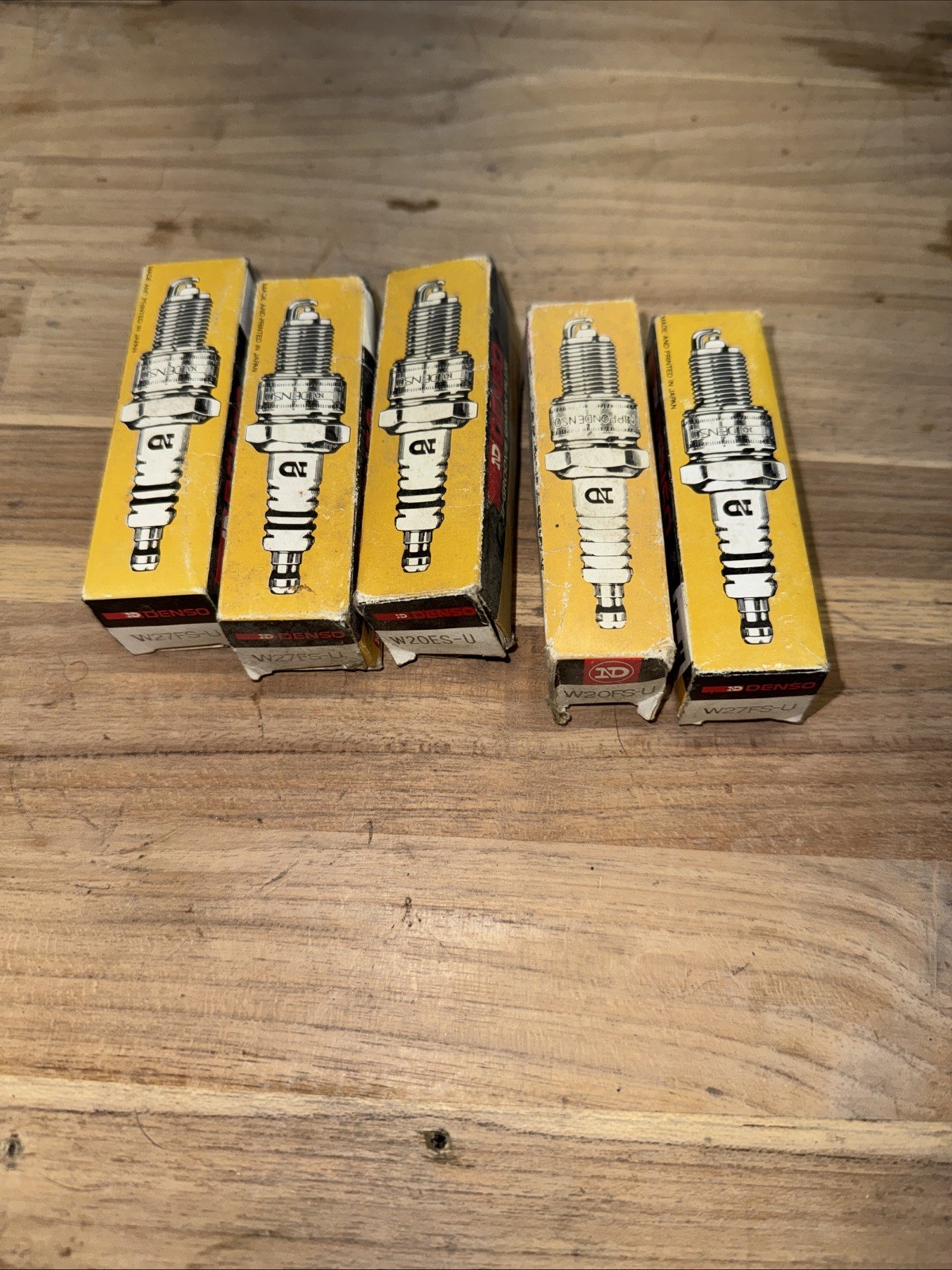 NOS Nippondenso W27FS-U Spark Plugs Qty of 5 Yamaha Kawasaki Suzuki Motorcycle