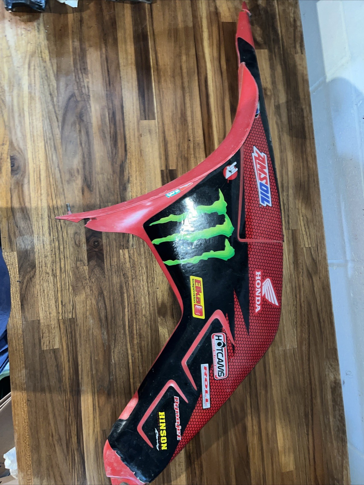 HONDA TRX250R TRX 250R RED 1988 FRONT LEFT FENDER PLASTC RC 1986 1989 #3