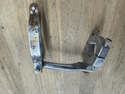 Vintage Japanese Motorcycle Chrome Cable Guide Clamp Bracket 1960s 1970s
