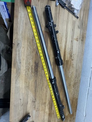 Vintage Japanese Motorcycle Front Forks 41mm 37in OAL Single Disc Unknown Fit