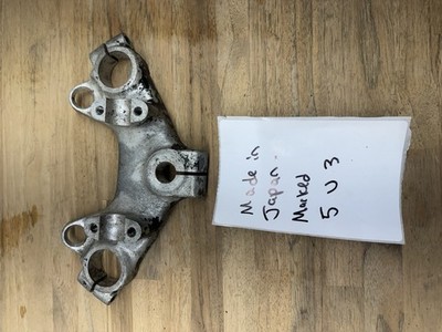 Vintage Japanese Motorcycle Upper Triple Tree Top Clamp Made in Japan 3-Hole